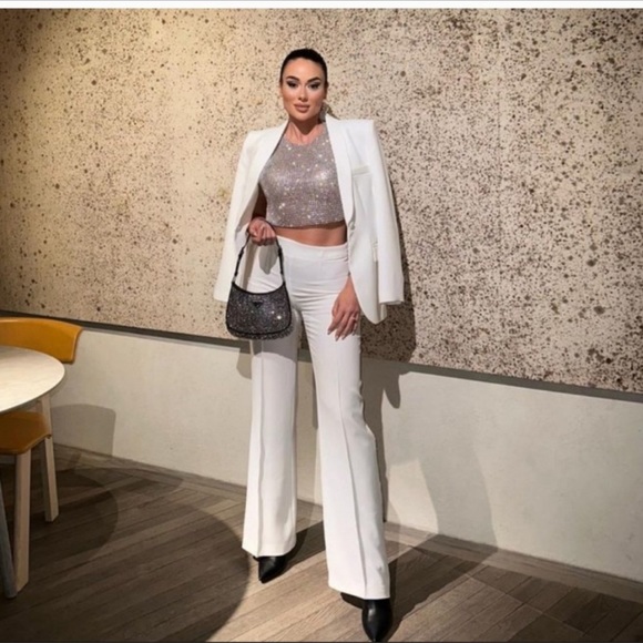 ZARA OPEN BACK RHINESTONE TOP - Picture 12 of 16